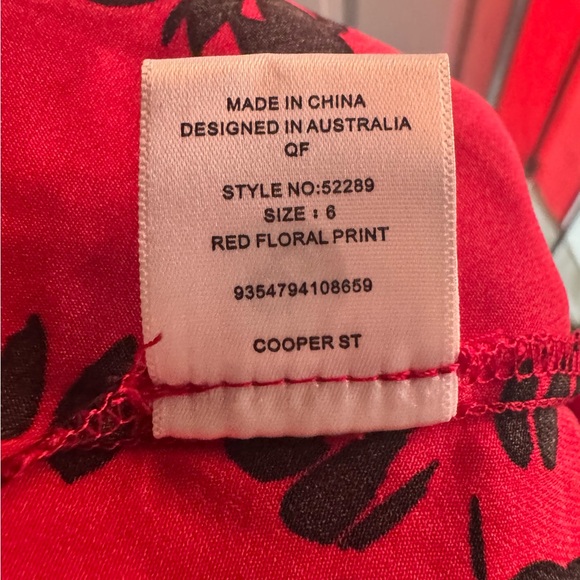 COOPER ST RED Long Sleeve Mini Wrap Women’s Dress NWT ❤️Size 2❤️Elegant Party - Picture 9 of 12